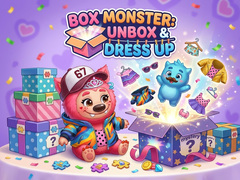 Spel Box Monster: Unbox & Dress Up