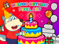 Spel Wolfoo Birthday Pixel Art