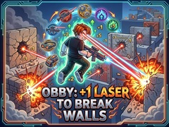 Spel Obby: +1 Laser to Break Walls