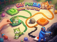Spel Cat Puzzle: Draw To Kitten