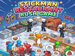 Spel Stickman Restaurant Rush Game