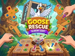 Spel Goose Rescue: Screw Sort