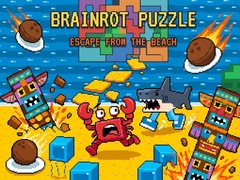 Spel Brainrot Puzzle: Escape from the Beach