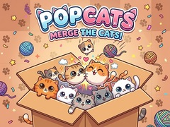 Spel PopCats: Merge the cats!